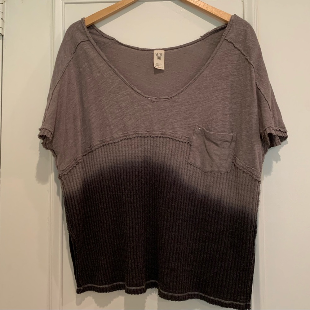 Free People oversized ombré t-shirt size small